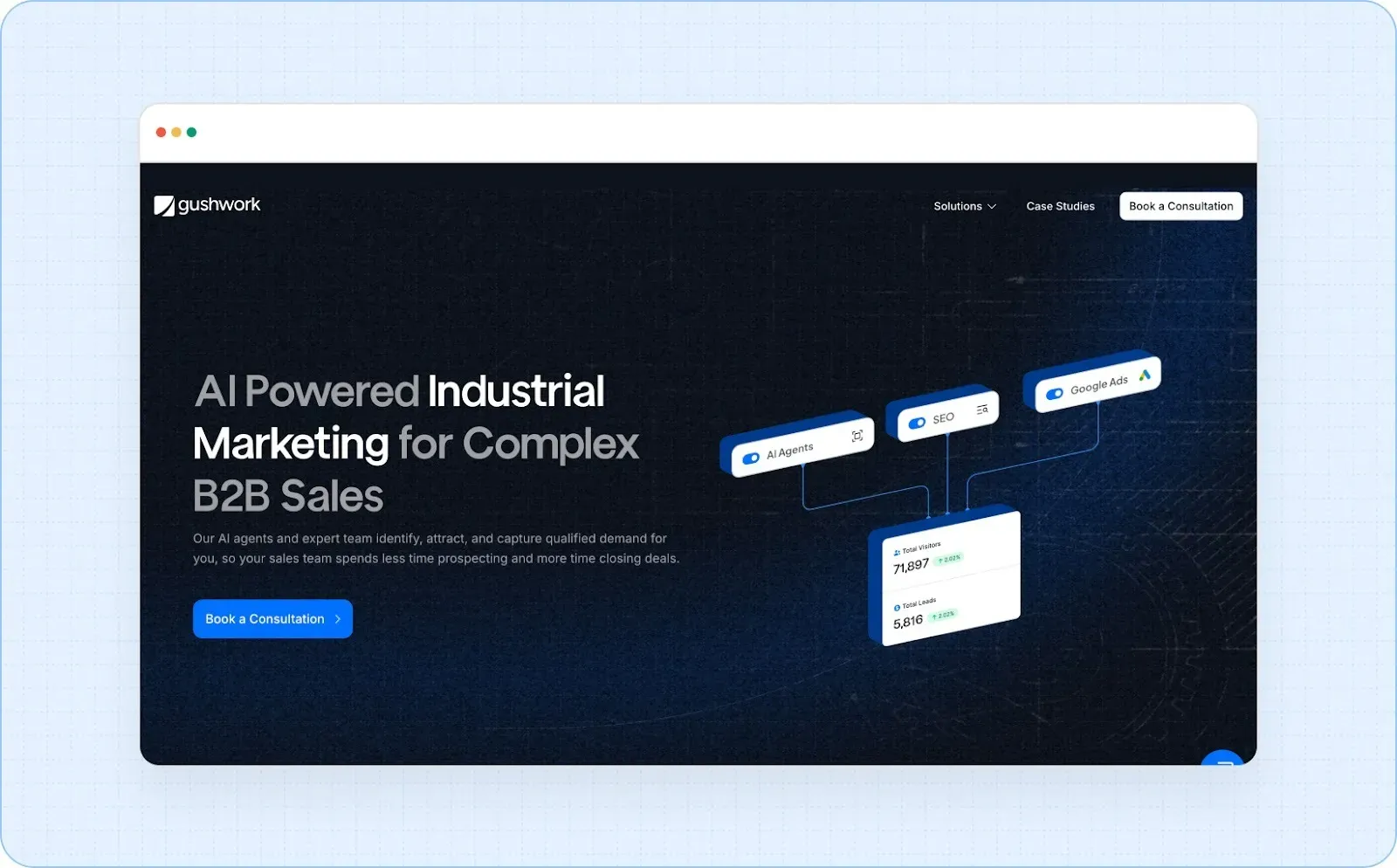 Gushwork’s AI SEO for manufacturing