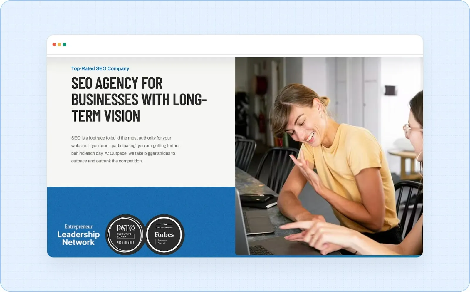 Outpace for SEO manufacturing Companies