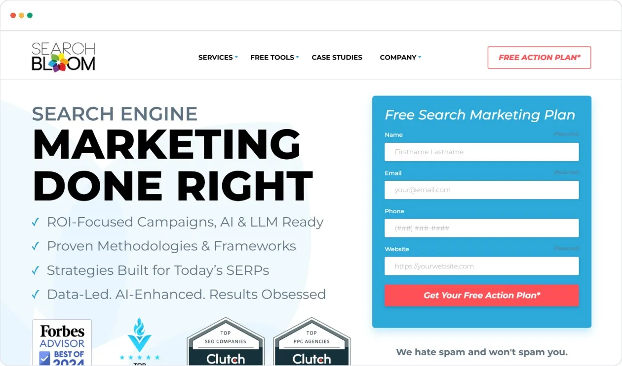 Searchbloom for manufacturing SEO